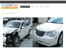 Tablet Screenshot of cfcollisionandrepair.com